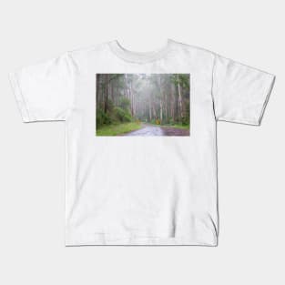 Foggy Great Ocean Road, Australia. Kids T-Shirt